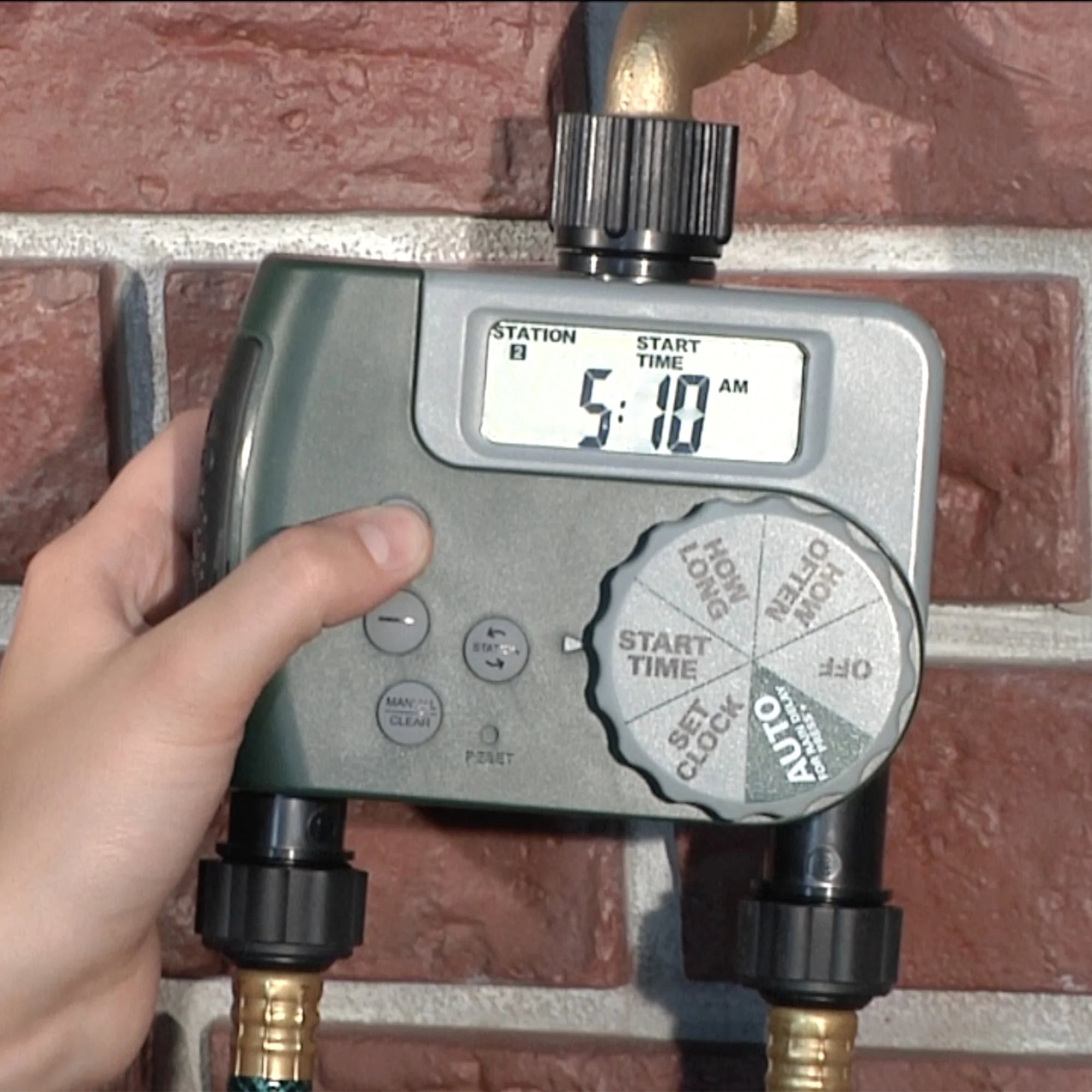 LCD 2-Port Digital Hose Faucet Timer M54068