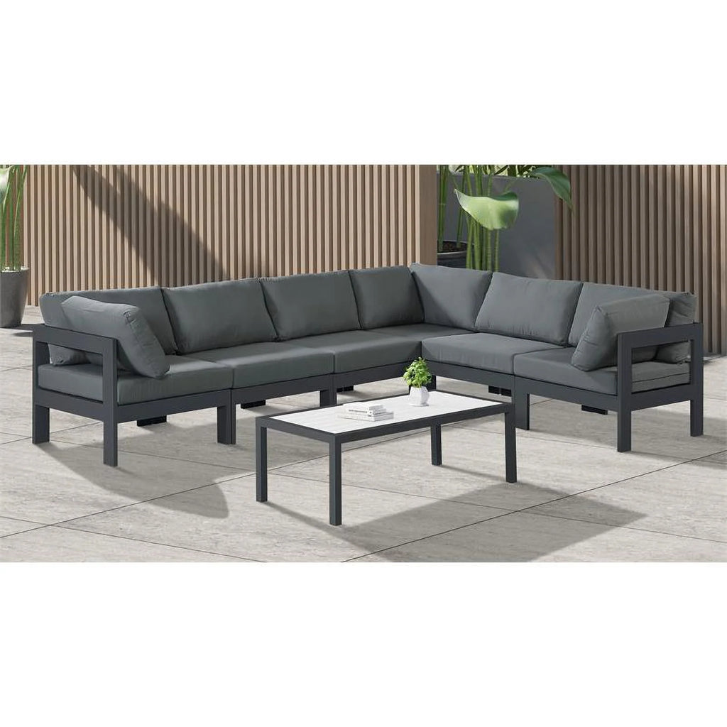 Grey Outdoor Patio Modular Sectional G337445