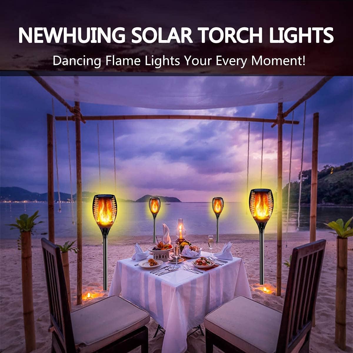 43 inch 96 LED Solar Torch Lights C94744