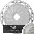 26 5/8x22OD x 4 1/2x22ID x 1 3/8x22P Hand-Painted Frost Ceiling Medallion N72884