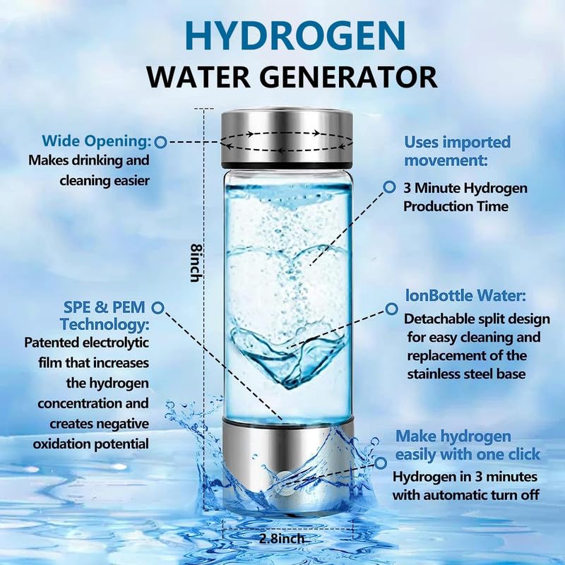 Rechargeable Hydrogen Water Generator with Gift Box B77886