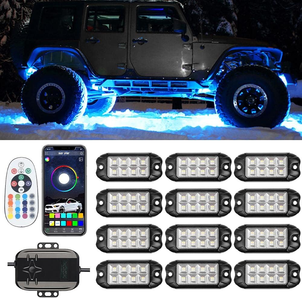 12 Pods RGBW LED Rock Lights for Trucks V820485
