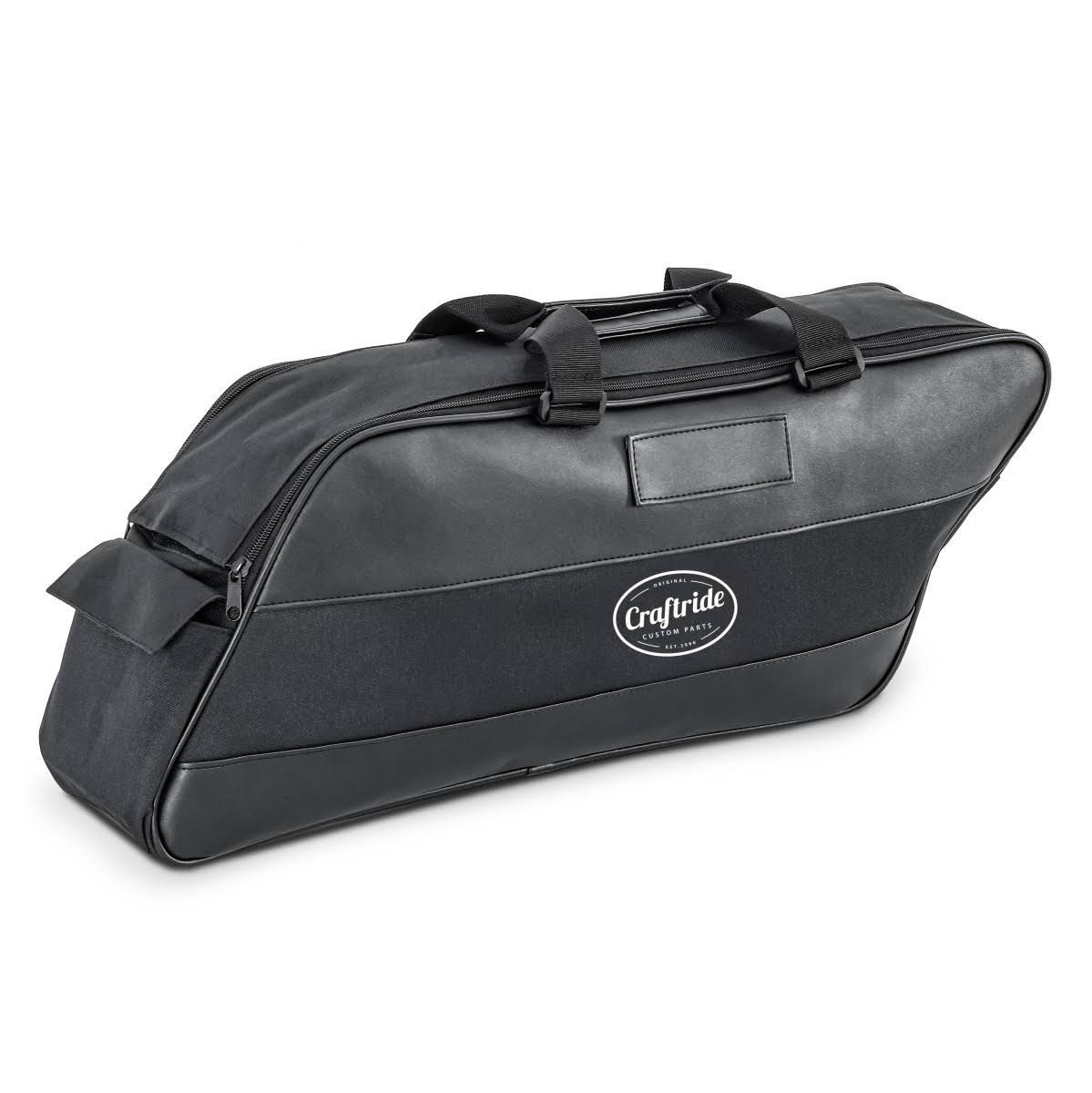 Black 19Ltr Side Case for Harley Road King A8543