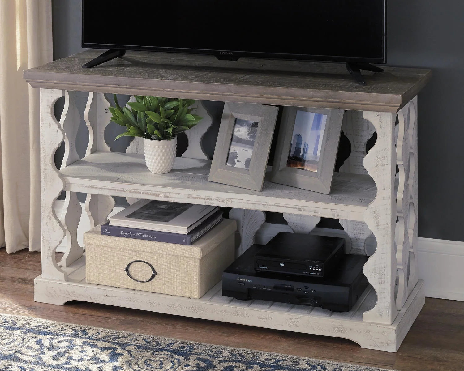 Gray/White Sofa Console Table A79672