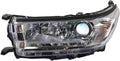 Driver Side Headlight with Chrome Accent V33467