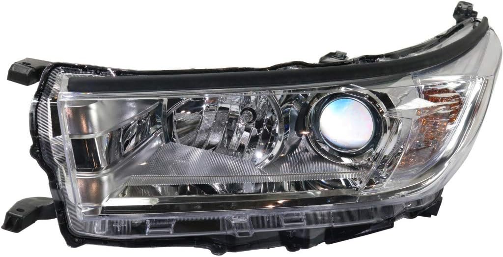 Driver Side Headlight with Chrome Accent V33467