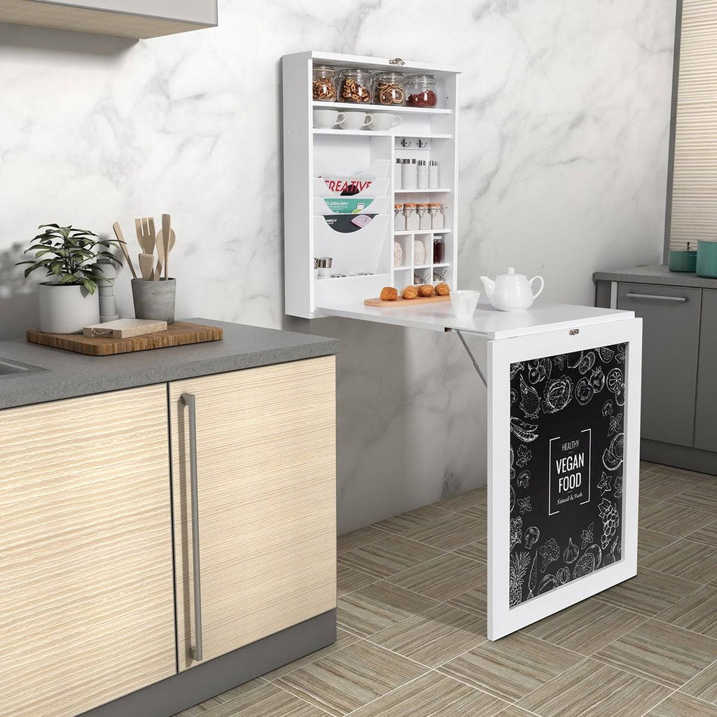 White MDF Wall Mounted Folding Table A811106