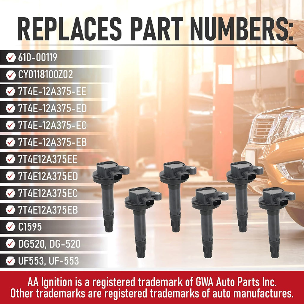 Ignition Coil Pack Set of 6 E9410
