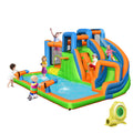 Inflatable Water Slide Bounce Castle with Dual Climbing Walls and 735W Blower A360