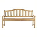 Steel and Acacia Wood Bench in Teak Color J1750