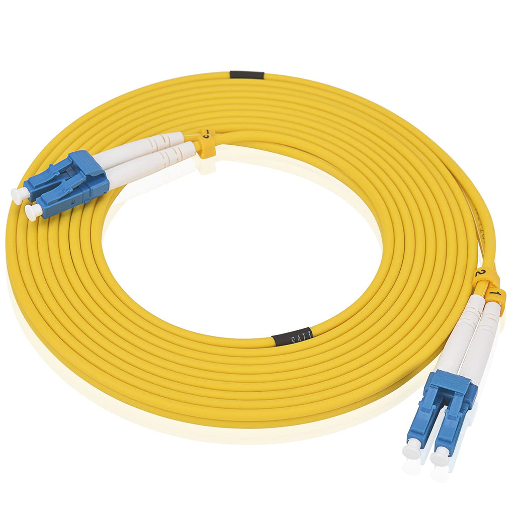 Fiber Optic Patch Cable SC to SC, Single Mode OS1 9/125um, 5M, White U154920