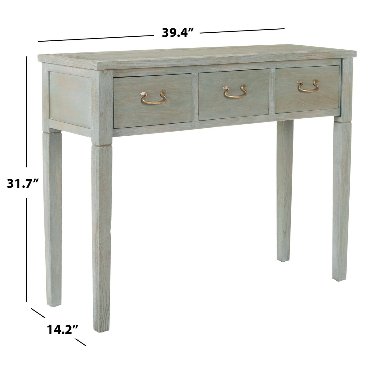 Oak Console with Storage Drawers G406262