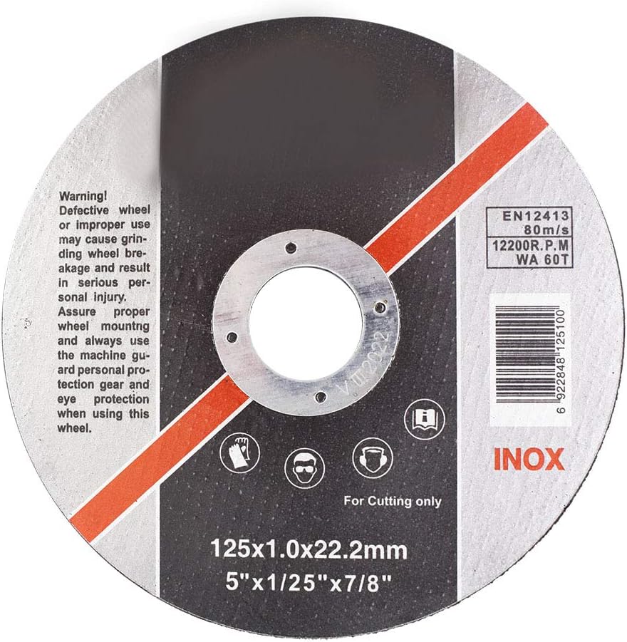 100 Pack 5"x.040"x7/8" Cut-Off Wheel Q389848