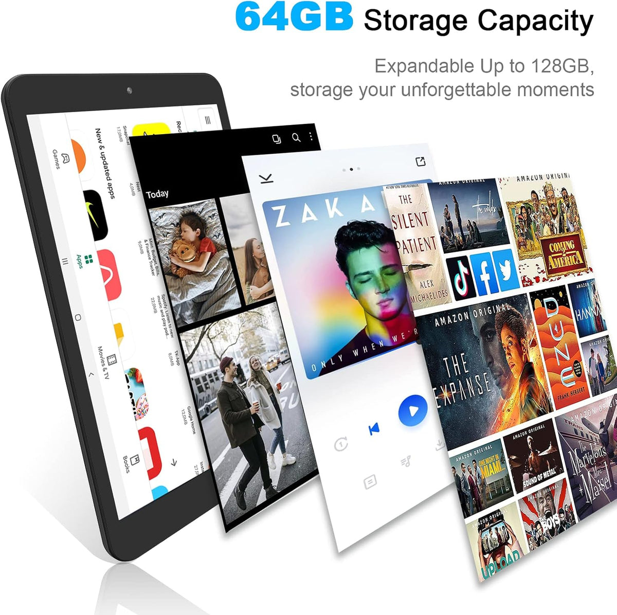 8 inch Quad-Core 64GB Storage IPS Touchscreen Tablet PC Z7018