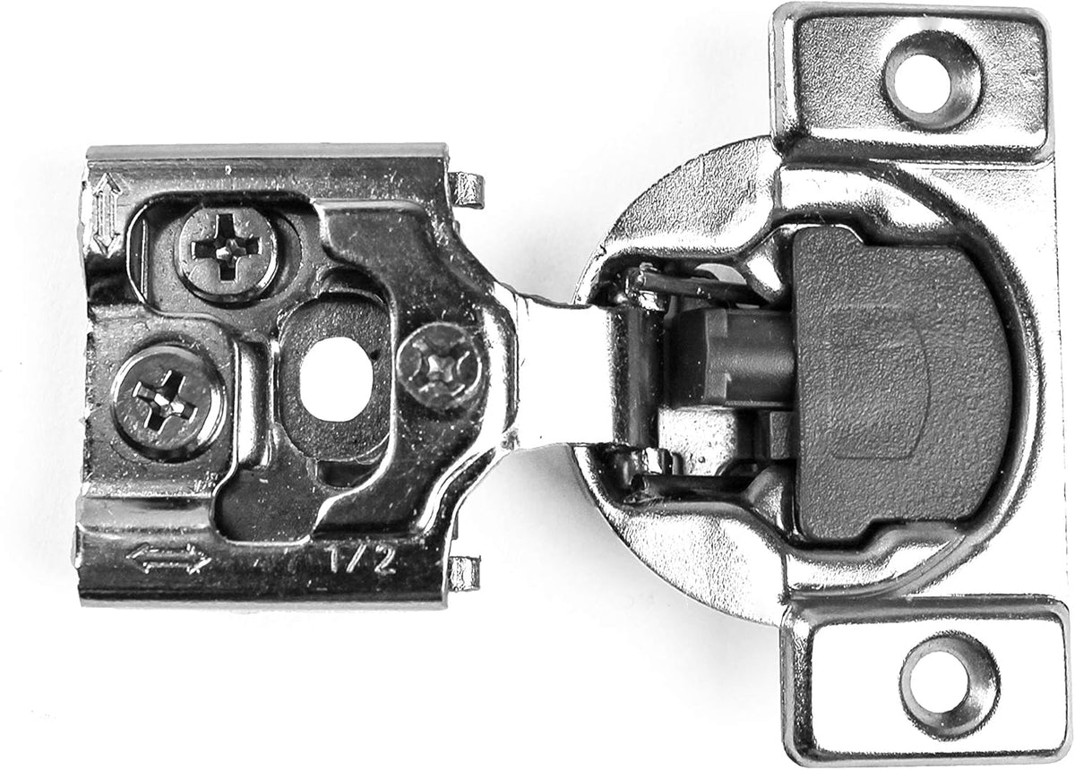30 Pieces 1/2 inch Overlay Soft Closing Concealed Kitchen Cabinet Door Hinges with Screws Q92363