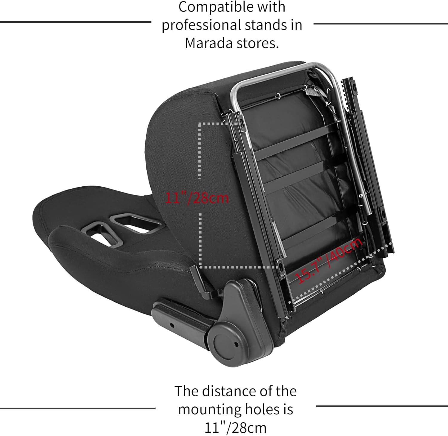 Racing Cockpit Frame Height Adjustable Racing Wheel Stand U870