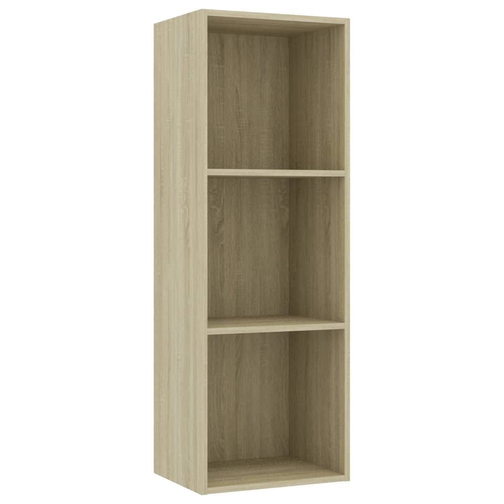 3-Tier Book Cabinet Sonoma Oak Chipboard L1947