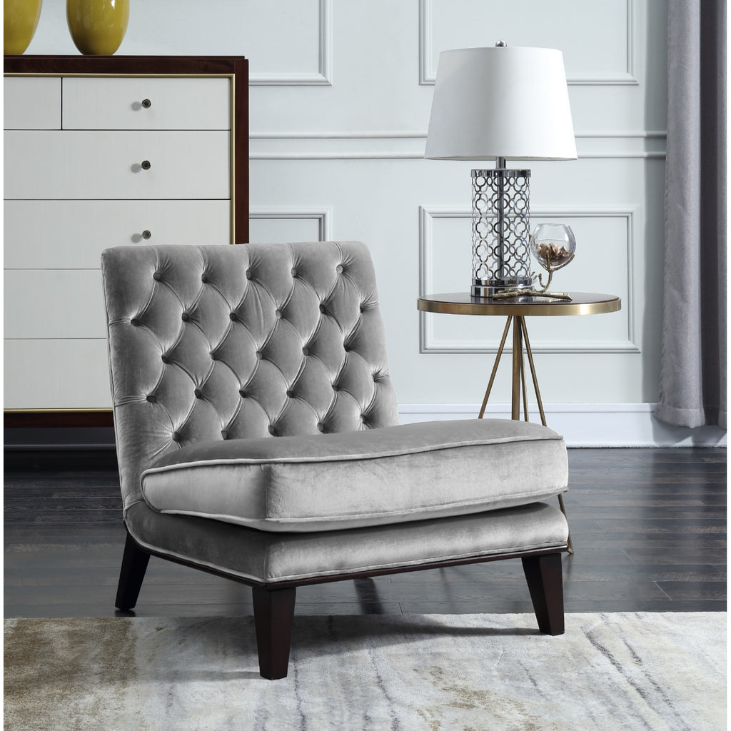 Tufted Velvet Slipper Accent Chair S2529