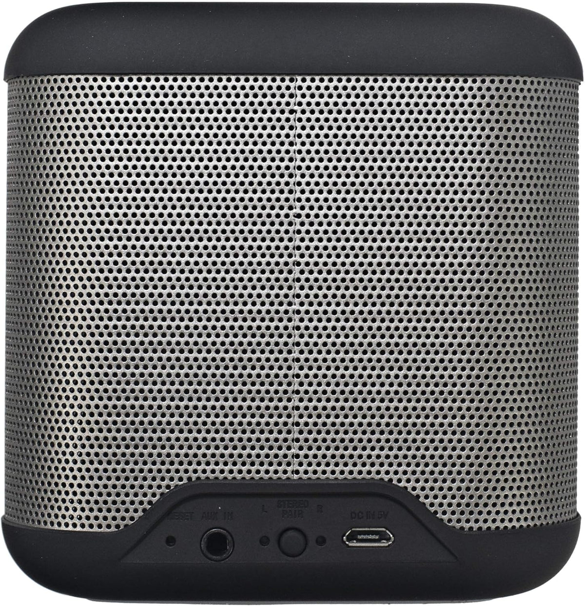 Silver and Black Stereo Speakers, Bluetooth, Pack of 2 C6477