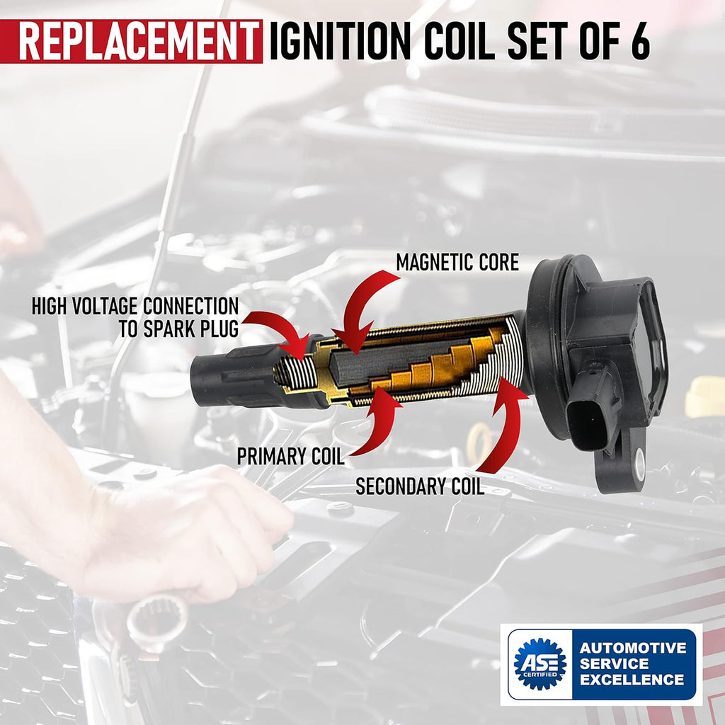 Ignition Coil Pack Set of 6 E9410