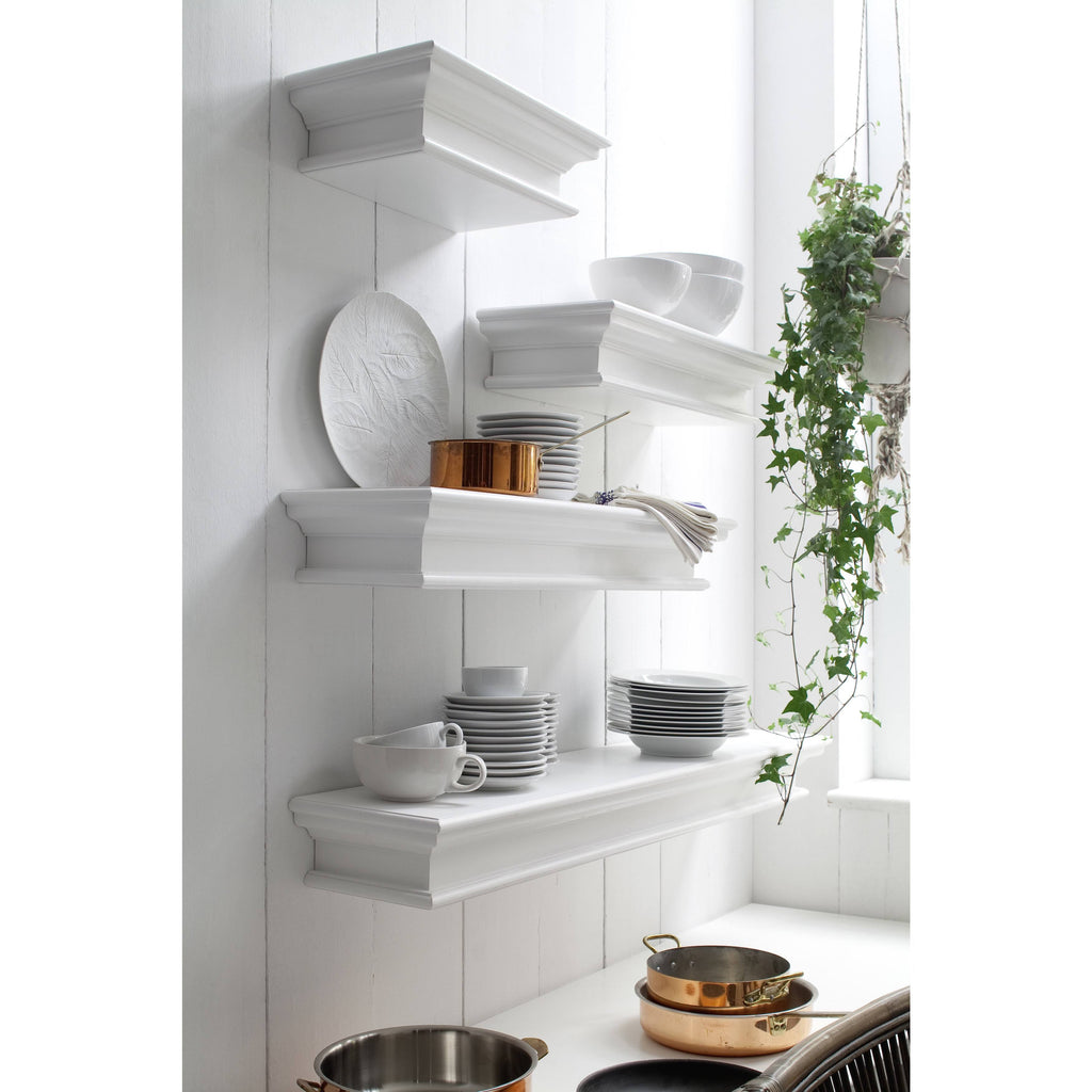 White Floating Wall Shelf H3631