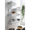 White Floating Wall Shelf H3631