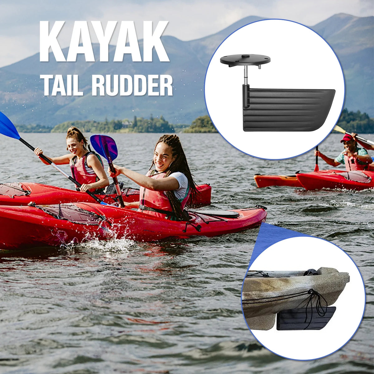 Kayak Tail Rudder Steering System Control Kit S1208