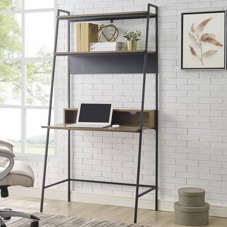 Metal and Wood Ladder Desk E219237