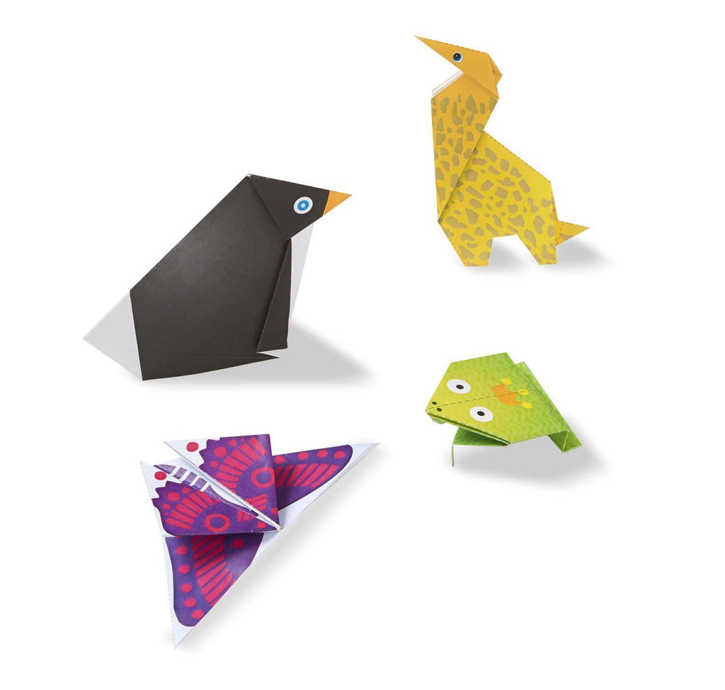 Origami Animals Craft Activity Set with 38 Stickers and 40 Origami Papers A193980
