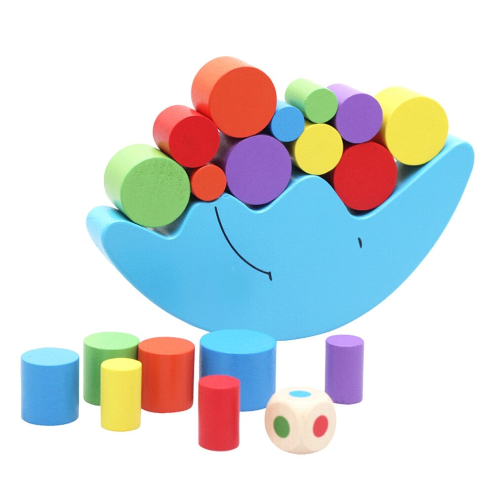 Wooden Stackable Building Blocks Set Educational Toys G582143