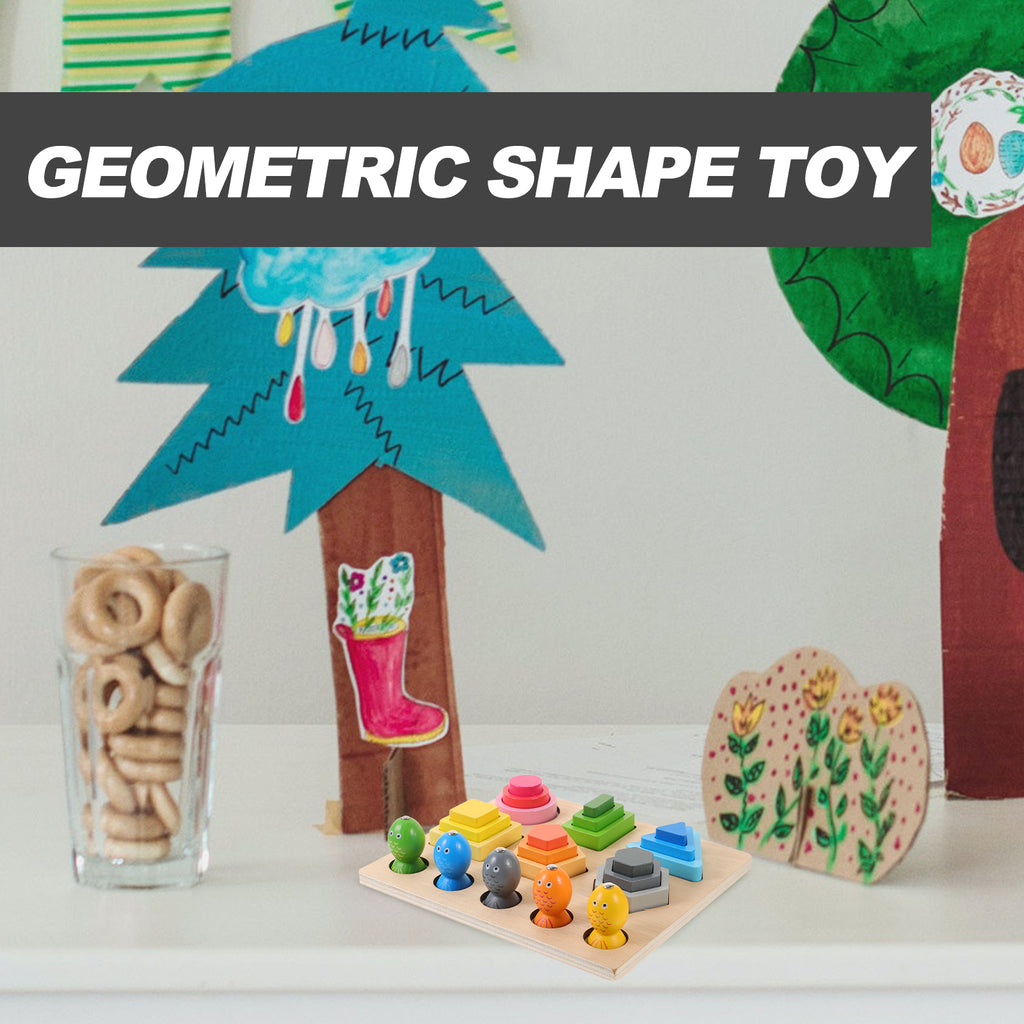 Wooden Sorting Blocks Fishing Toys Playset Puzzles Magnetic 2 1 Child I28737