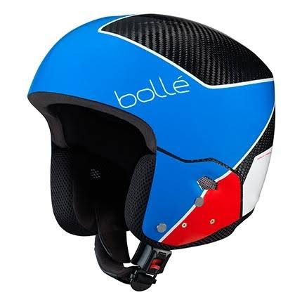 L-XL 57-60 Race Blue Shiny Snow Helmets F275