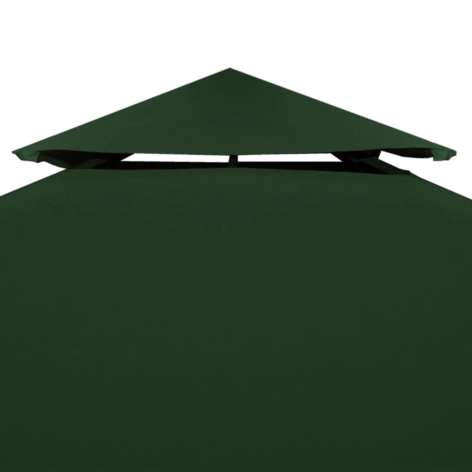 10'x10' Gazebo Replacement Canopy Top Cover with 2-Tier & 8 Grommet Green M981
