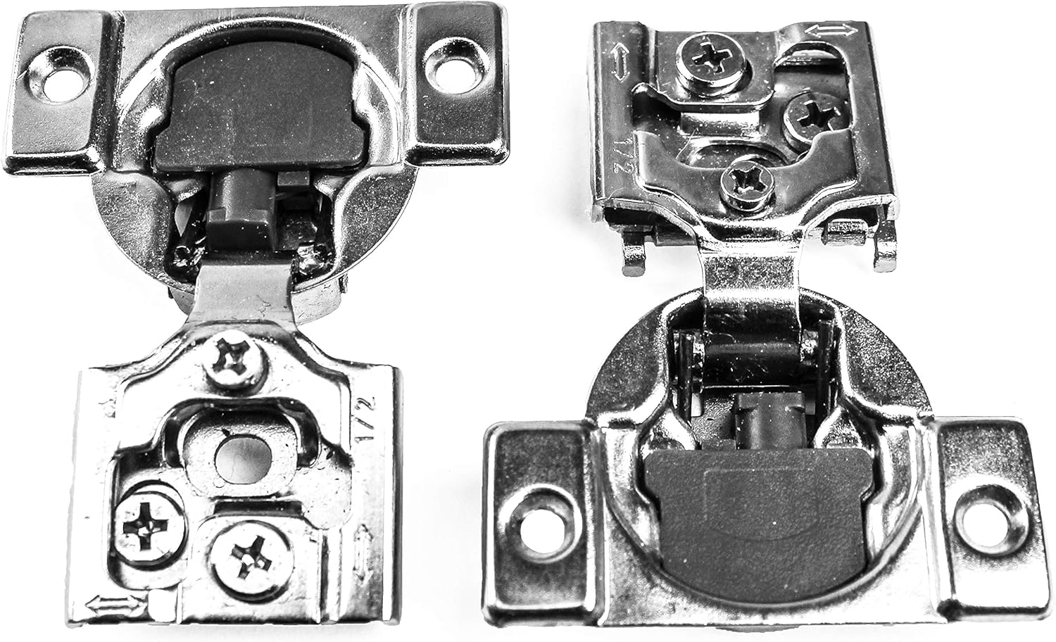 30 Pieces 1/2 inch Overlay Soft Closing Concealed Kitchen Cabinet Door Hinges with Screws Q92363