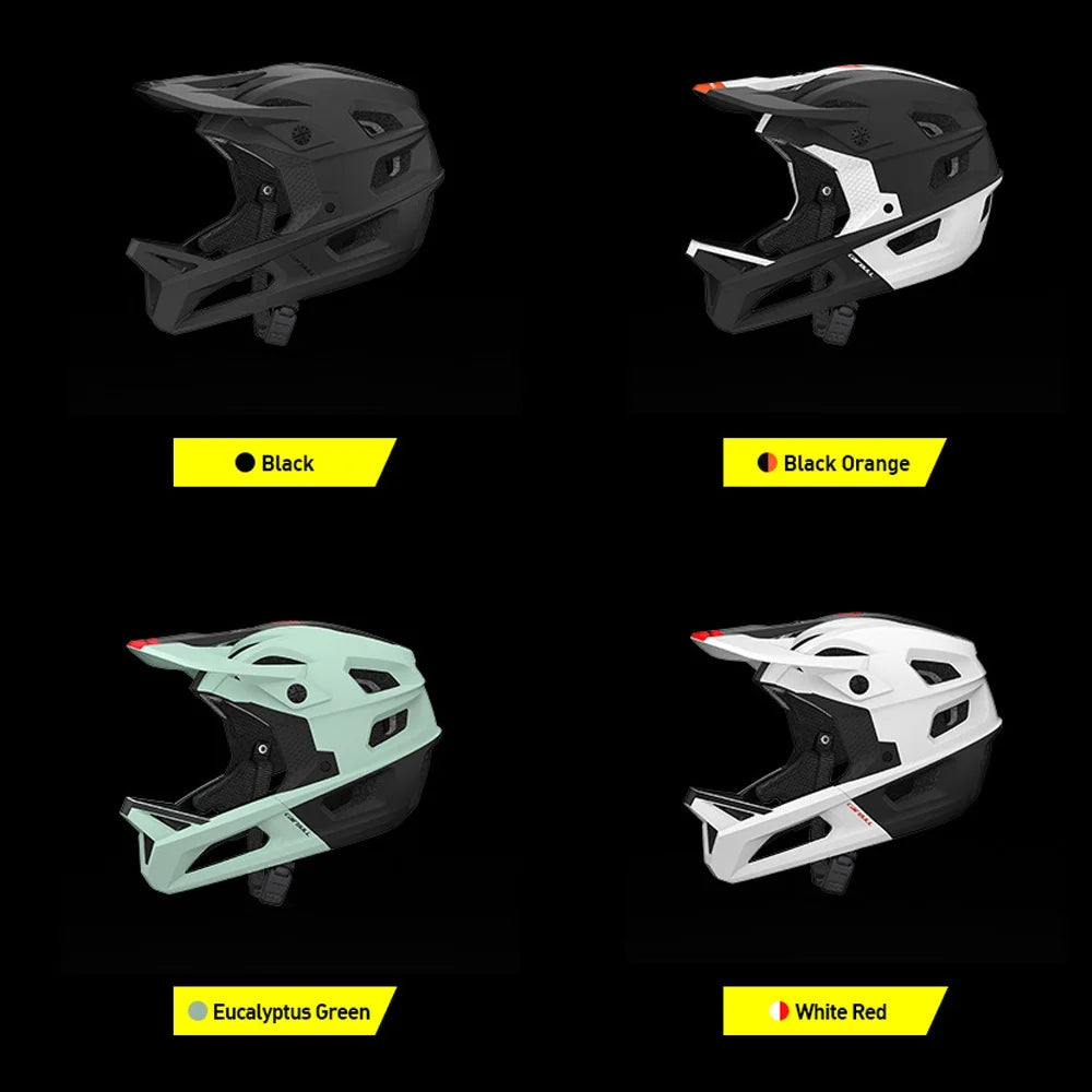 Full Face Trail MTB Cycling Helmet with Adjustable Visor F825523