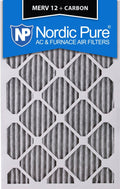 12x18x1 MERV 12 Pleated Carbon Air Filters 6 Pack C892