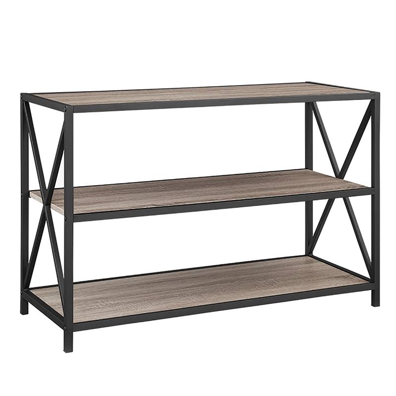 Rustic Industrial 3-Piece Bookcase Set C57730