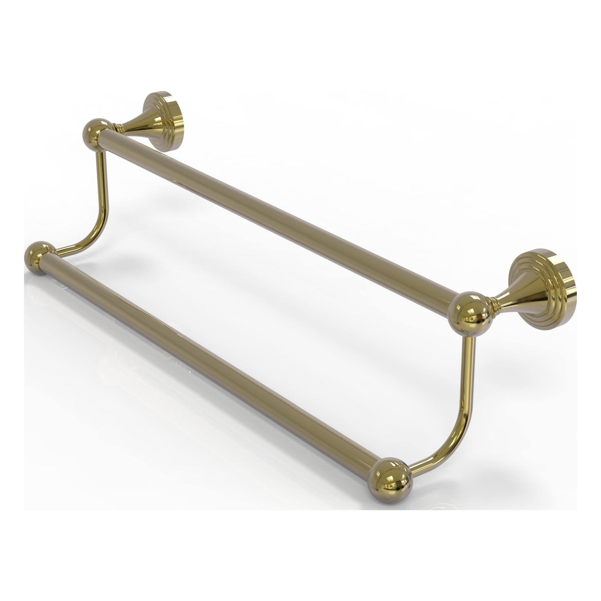 18 in. Double Towel Bar Unlacquered Brass R118